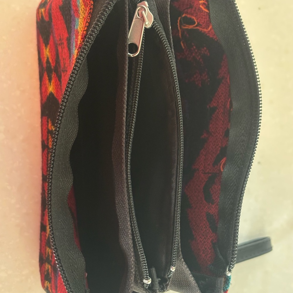 Pendleton Wool Aztec Red Multi Colored Zip Pocket… - image 7